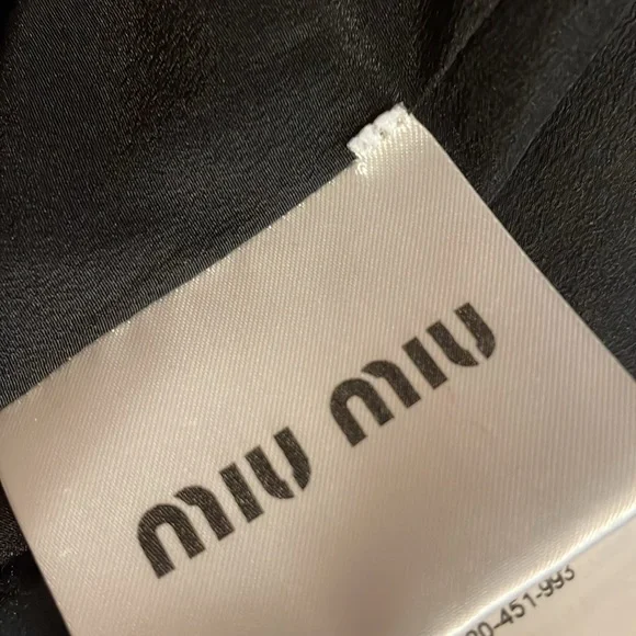 Miu Miu Mini~dress Silk, Lace, Crystal Embellishments, Length👌, Check! - Picture 14 of 15